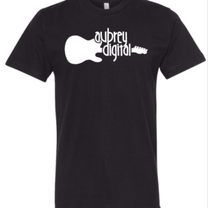 black Aubrey digital Logo T shirt