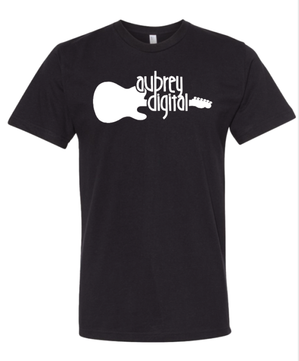 black Aubrey digital Logo T shirt