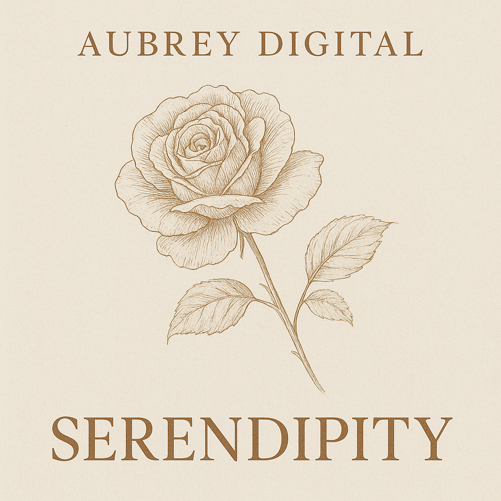 Aubrey digital serendipity flower album single cover